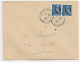 FRANCE MERCURE 50C PAIRE  LETTRE BRIEF BESETSTES NORD DUNKERQUE 1.7.1940 NORD POUR DUNKERQUE - Guerre (timbres De)