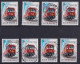JOURNEE DU TIMBRE 1969 Train Cachet POPERINGE CHATELINEAU OOSTENDE Diksmuide HERSEAUX WAREGEM BRASSCHAAT - Used Stamps