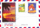 POLYNESIE - N° 494 Et 525 Sur Enveloppe Illustrée De 1998 Vers La France - Tableau Peintre Dubois, Année Du Buffle - Storia Postale