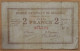 Billet Belgique - 2 Francs Banque Nationale Bruxelles 27 Août 1914 - 5-10-20-25 Francos