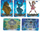 BLU DRAGON -  5 LAMINCARDS "TIGRE-MINOTAURO-KLUKE-ALFHEIM-DESTINAZIONE" - Andere & Zonder Classificatie