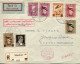 1934 Turkey Airmail Set Registered To Germany - Lettres & Documents