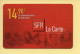 Carte Prépayée : SFR (CEGETEL) La Carte / 14,90 Euros - Autres & Non Classés