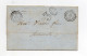 !!! CACHET CORPS EXP D'ITALIE 1ERE DIVISION SUR LETTRE DE ROME DE 1855 POUR MARSEILLE - Marques D'armée (avant 1900)