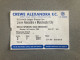 Crewe Alexandra V Manchester City 1999-00 Match Ticket - Eintrittskarten