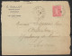 Yvert 199 50 C Rouge Type IIA - Seul Sur Lettre - 1903-60 Semeuse A Righe