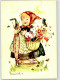 51818802 - Auf Zum Fest Kind Regenschirm Blumen - Hummel