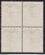 1944 RSI, N° 490 25c. Verde QUARTINA MNH/** Firmata Raybaudi - Other & Unclassified