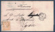 LETTRE COVER ZARAGOZA SPAIN ESPAGNE > FRANCIA CACHET PD TAXE 5 CAD ROUGE ENTRÉE FRANCE ST JEAN DE LUZ 1867 - Lettres & Documents