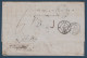 LETTRE COVER LEON SPAIN ESPAGNE VALENCIA > FRANCIA CACHET PD CAD ROUGE ENTRÉE FRANCE 1860 FRANQUETO INSUFFICIENTE - Storia Postale