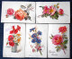 CPA Lot 6 X Litho Illustrateur EUDE  BOUQUET FLEURS FLEUR EGLANTIER BLEUET Rose VOEUX LANGAGE - Collections & Lots