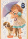 FELIZ CUMPLEAÑOS 8 Año De Edad CHICA NIÑOS Vintage Tarjeta Postal CPSM #PBT907.ES - Birthday