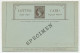 Specimen - Postal Stationery Ceylon Queen Victoria - Letter Card With Annexed Card - Familias Reales