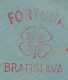 Meter Cover Czechoslovakia 1933 Four Leaf Clover - Fortuna - Bomen