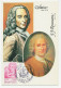 Maximum Card France 1978 Voltaire - Rousseau - Escritores