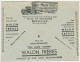 Postal Cheque Cover Belgium 1938 Moving Truck - Transport - Camions