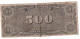 POUR COLLECTIONNEUR FAUX-BILLET FAKE 500 FIVE HUNDRED DOLLARS THE CONFEDERATE UNITED STATES OF AMERICA - Collezioni
