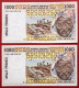 N°55 BILLET DE BANQUE SUITE DE 2x 1000 FRANCS CÔTE D'IVOIRE 2002 NEUF / UNC - Costa D'Avorio