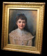 [Pastel Sur Papier] Portrait D'une Jeune Fille. Circa 1900. - Pastel
