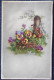 Delcampe - CPA Lot 7 X Litho Illustrateur FLEURS FLEUR THEME PENSEE PENSEES VOEUX LANGAGE PAILLETTES - Sammlungen & Sammellose