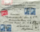 1928 Turkey Registered AR Commercial To London - Storia Postale