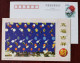 Gold Coin 3D Stereoscopic Painting,China 1999 Liaoning Post Blessing And Auspiciousness Greeting Pre-stamped Card - Munten