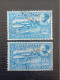 ETIOPIA 1947 EXPRESS STAMPS YVERT N 2- 4 (EXCEPTIONAL "A" WATERMARK POSITION ERROR INVERTED  ) - Ethiopia