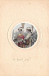 Illustrateur - N°61879 - Genre Mucha - Jeunes Filles Dans Un Médaillon  L'une Chantant - Carte Gauffrée - Mucha, Alphonse