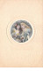 Illustrateur - N°61878 - Genre Mucha - Jeunes Filles Dans Un Médaillon - Carte Gauffrée - Mucha, Alphonse