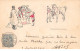 95 - N°66302 - HERBLAY - Homme Près D'un Cheval, Et Enfant Avec Un Groupe De Femmes Et D'hommes - Dessin - Herblay