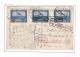 966/40 -- PAR AVION - Carte-Vue 3 X TP PA 1 LIEGE 1930 Vers KOLN Allemagne - Covers & Documents