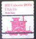 United States, Scott #1905a, Used(o), 1984 Coil, Transportation Series: Caboose Of 1890s, 11¢, Red - Gebruikt