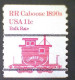 United States, Scott #1905a, Used(o), 1984 Coil, Transportation Series: Caboose Of 1890s, 11¢, Red - Gebraucht