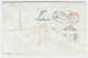 1863 - Letter From KJÖBENHAVN  To London  - Rating 2 Red + 4 (ink ) + 5 1 /2  Black Tampon  " Via Ostende " - Cartas & Documentos