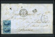 Brief Uit 1864 Van Bruxelles Nord Naar La Tremblade, France, Met 2 X No 15 - 1863-1864 Medaillen (13/16)