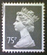 Great Britain, Scott #MH164, Used(o), 1988, Machin: Queen Elizabeth II, 75p - Série 'Machin'