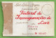 Lisboa Estádio Da Luz Bilhete Ticket Festival Da Inauguração Da Luz Em 1958  Benfica Estádio Futebol Portugal - Tickets D'entrée