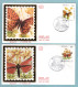 FDC Monaco 1984 - Papillons Et Et Plantes Du Parc National Du Mercantour - YT 1420 à YT 1424 - FDC