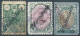 PERSIA PERSE IRAN,Qajar Revenue Stamps Hand Stamp Chancellerie On 2Kr-2Kr-2Kr,Used - Irán