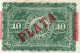 CUBA 10 PESOS 1896   P-49d  XF +++ - Kuba