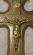 Superbe Ancien Crucifix En Bois Et Doré - Religion &  Esoterik