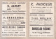47) DEPARTEMENT DU LOT ET GARONNE - MEMBRE DE L ENSEIGNEMENT - CARTE PUBLICITAIRE  D ' ACHATS  AGEN .. ETC.. ( 2 SCANS ) - 1950 - ...