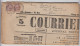 PAIRE 2C BLANC T84 ST JULIEN DE REYSSOUZE AIN SUR JOURNAL LE COURRIER DE L'AIN DU VENDREDI 7 AVRIL 1905 - Newspapers