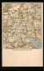 Lithographie Stockach, Landkarte Mit Mainwangen, Ludwigshafen Und Bodensee  - Landkaarten