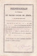 Pensionnat Des Religieuses Du Sacré-Cœur De Jésus à Montpellier . Attestation De 1875 Prix D'application - Diplomi E Pagelle
