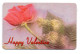 Nounours Teddy Ours Bear Fleur Rose Valentine Valentin Télécarte Puce Jordanie  Phonecard  (K 202) - Jordanië