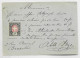 HELVETIA SUISSE TIMBRE TELEGRAPHE 5C COLLEE SUR ENTIER BELGE BRUXELLES 1887 POUR MARSEILLE - Telégrafo