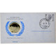 Belgique, Medal + Stamp, United Nations, 1976, Argent, BE, FDC - Otros & Sin Clasificación