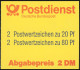 28a MH SWK PLF Großer Grüner Fleck In Der Tür, Feld 2, ** - 1971-2000