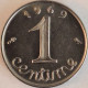France - Centime 1969, KM# 928 (#4178) - 1 Centime